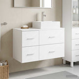 Bathroom Furniture Set 2 pcs White Engineered Wood 3403968