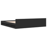 Bed Frame with Drawers without Mattress Black 180x200 cm Super King 3280728