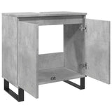 Bathroom Cabinet Concrete Grey 58x33x60 cm Engineered Wood 857219