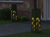 Solar LED Pathway Light 2 pcs Warm White 18 x 18 x 80 cm 879761