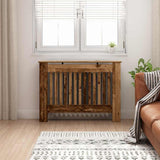 Radiator Cover Old Wood 112 x 19 x 81.5 cm Engineered Wood 884111