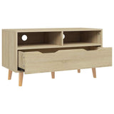 326780 TV Cabinet Sonoma Oak 90x40x48,5 cm Engineered Wood