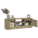 ZNTS TV Cabinet with Door Sonoma Oak 102x30x36 cm 823353