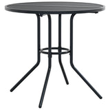 Stackable Garden Chair Set 3 pcs Anthracite Powder-coated Steel 3283756