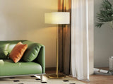 Floor Lamp with Remote, Height Standing Lamp with Linen Shade, Dimmable with 3000K-6000K T3398P425154