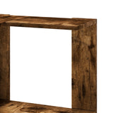Corner Bookcase 5-Tier Smoked Oak 50x50x179 cm Engineered Wood 852586