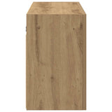 Bathroom Wall Cabinet Artisan Oak 100x25x40 cm Engineered Wood 860111