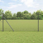 Welded Wire Fence Grey 1 x 100 m Steel 42005285