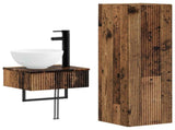 Bathroom Furniture Set 2 pcs Old Wood 33 x 34.5 x 100 cm 3406101
