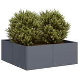Planter Anthracite 80x80x30 cm Steel 860803