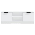TV Cabinet White 102x35x36.5 cm Engineered Wood 811511