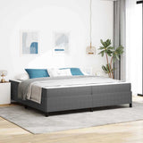 Bed Frame with Mattress Light Grey 200 x 200 cm Fabric 3399140
