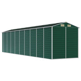 Garden Shed Green 191x810x198 cm Galvanised Steel 3188239