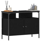 Bathroom Sink Cabinet Black oak 80 x 30 x 60 cm Engineered Wood 862237
