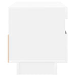 TV Cabinet with LED Lights White 80x35x40 cm 804445