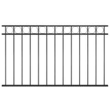 Fence Panel ASSEN Steel 1.7x0.8 m Black 146316