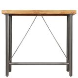 ZNTS Bar Table Solid Reclaimed Teak 120x58x106 cm 245804