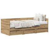 Daybed with Headboard Artisan Oak 90 x 190 cm Engineered Wood 3333997