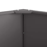 Planter Black 60 x 60 x 50 cm Steel 883759