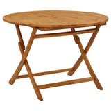 Garden Dining Set Brown Solid Acacia Wood Medium Foldable 3203353