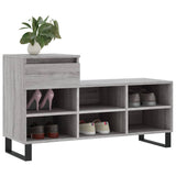 Shoe Cabinet Grey Sonoma 102x36x60 cm Engineered Wood 831378