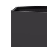 ZNTS Garden Planter Black Hexagon 69x60x45 cm Steel 851122