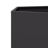 ZNTS Garden Planter Black Hexagon 104x90x45 cm Steel 851129