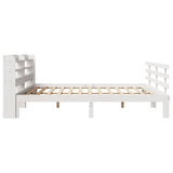 Bed Frame with Headboard without Mattress White 180x200 cm Super King 3306860
