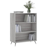 Bookcase Grey Sonoma 69.5x32.5x90 cm Engineered Wood 828338