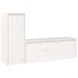TV Cabinets 2 pcs White Solid Wood Pine 3100115