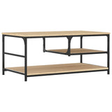 Coffee Table Sonoma Oak 90x49x40 cm Engineered Wood 835310