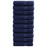 Premium Shower Towels "SOLUND" 10 pcs Navy Blue 70x140 cm 600 gsm 137262