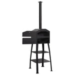 Outdoor Pizza Oven Charcoal Fired with 2 Fireclay Stones 318145