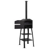 Outdoor Pizza Oven Charcoal Fired with 2 Fireclay Stones 318145