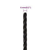 Work Rope Black 6 mm 500 m Polypropylene 153005