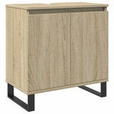 Bathroom Cabinet Sonoma Oak 58x33x60 cm Engineered Wood 849675