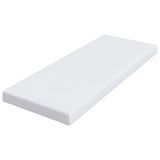 Mattress Topper White 70 x 200 x 10 cm Jaquard Fabric 4106242