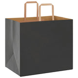 Paper Bags 250 pcs with Handles Black 32x22x28 cm 4101876