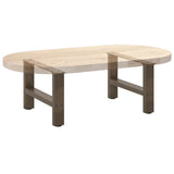 Coffee Table Legs Natural Steel 2 pcs 50x cm Steel 4013263