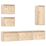 TV Cabinets 6 pcs Solid Wood Pine 3100184