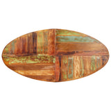 321676 Dining Table Oval 200x100x75 cm Solid Reclaimed Wood