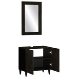 2 Piece Bathroom Furniture Set Solid Wood Mango 3310018