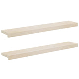 Window Sills 2 pcs White 100 x 20 x 2 cm Solid Oak Wood 42049899