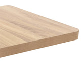 Bistro Table Light brown and black MDF 60x60 cm Simplistic 286430