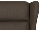 Recliner Chair Dark Brown Fabric 340954
