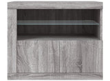 Sideboard with LED Lights Grey Sonoma 60.5x37x67 cm 836621