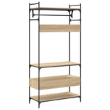 Wardrobe with Drawers Sonoma Oak 89x39x184.5 cm Engineered Wood 838954