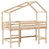 Loft Bed with Ladder and Roof without Mattress 90x190 cm Single 3282074