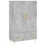 Highboard Concrete Grey 69.5x31x115 cm Engineered Wood 830312