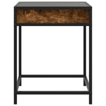 ZNTS Bedside Table with Infinity LED Smoked Oak 40x40x51 cm 3284093